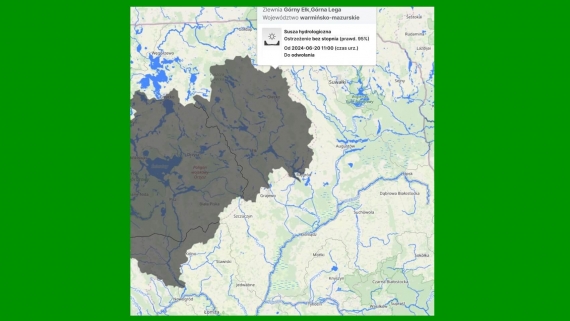 Susza hydrologiczna w Biebrzańskim Parku Narodowym, 10.02.2025, fot. materiały BPN