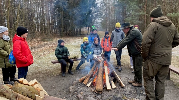 Walentynki w Puszczy Knyszyńskiej - porządkowanie tras rowerowych, 14.02.2025, fot. Aneta Łaski