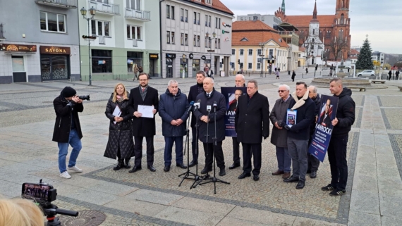 Konferencja prasowa Jacka Sasina, 31.01.2025, fot. Marcin Gliński