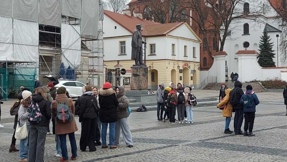 Gra miejska „Z Marszałkiem po Białymstoku”, 7.11.2024, fot. Grzegorz Pilat