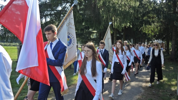 Uczniowie z gminy Nowe Piekuty maszerowali Szlakiem Znaków Pamięci Polskiej Golgoty Wschodu, fot. Adam Dąbrowski